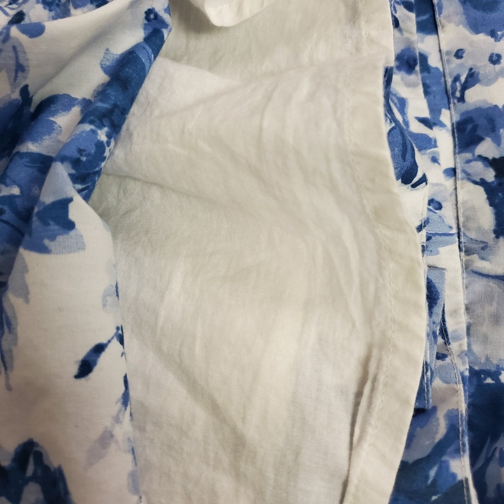 Abercrombie & Fitch Womens Emerson Puff Sleeve Mini Dress Size M Blue‎ Floral - Picture 9 of 13
